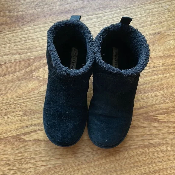 Lucky Brand Suede Women's Dweller Bootie Ankle Boot - Picture 6 of 8